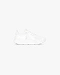 Front product image of a mens white sneaker on a plain white background | 247 Arc-1 Runner in Flat White | Sleek design with clean lines | 247 Footwear | Represent Clo