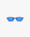 Front product image of mens pebble sunglasses on a plain white background | 247 Arena Sunglasses in Pebble | Stylish contemporary eyewear | 247 Accessories | Represent Clo
