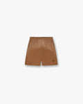 Front product image of mens rust shorts on a plain white background | 247 Motion Shorts in Rust | Lightweight shorts with relaxed fit | 247 Shorts | Represent Clo