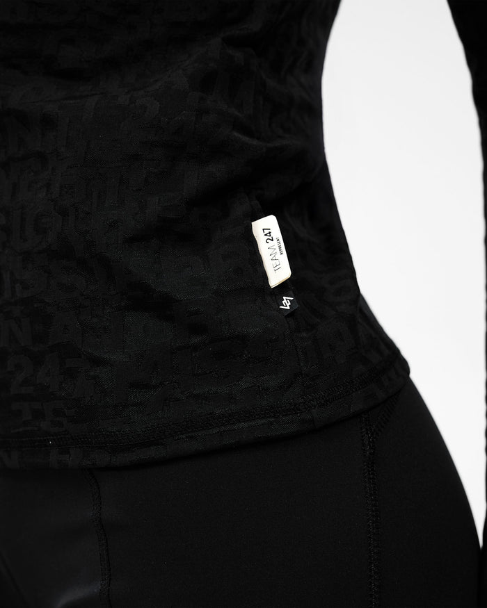 247 Performance Burnout Long Sleeve - Black