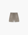 Front product image of mens taupe shorts on a plain white background | 247 Shorts in Taupe | Shorts with comfortable fit and sleek design | 247 Shorts | Represent Clo