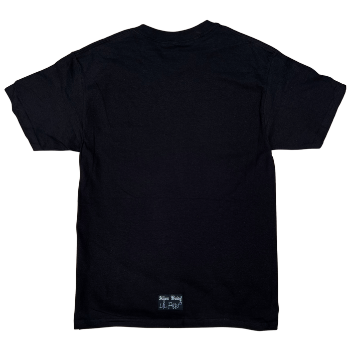 Alien Body x Lil Peep - Black "Alien Body News" Tee