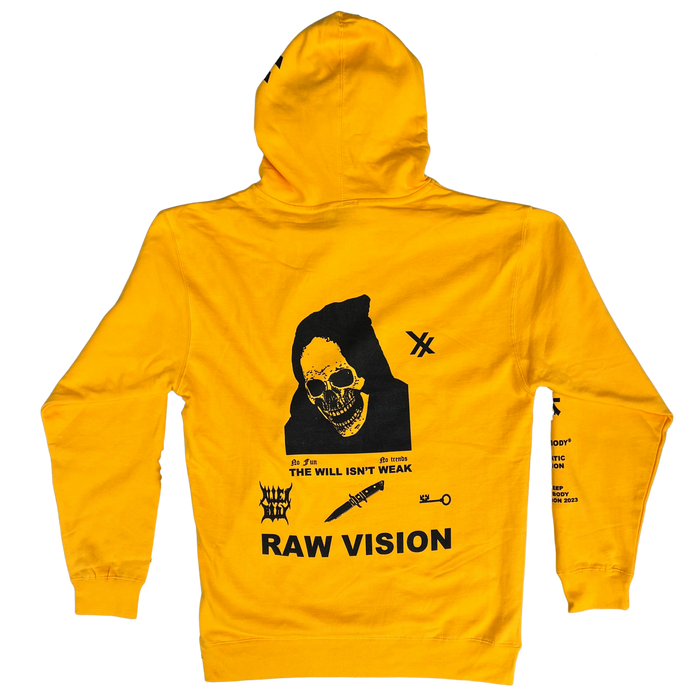 Alien Body x Lil Peep - Yellow RAW VISION Hoodie