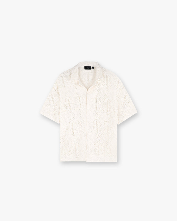 All Over Crochet Shirt - Off White