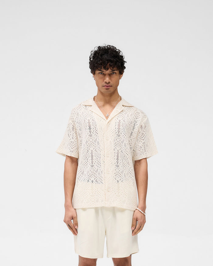 All Over Crochet Shirt - Off White