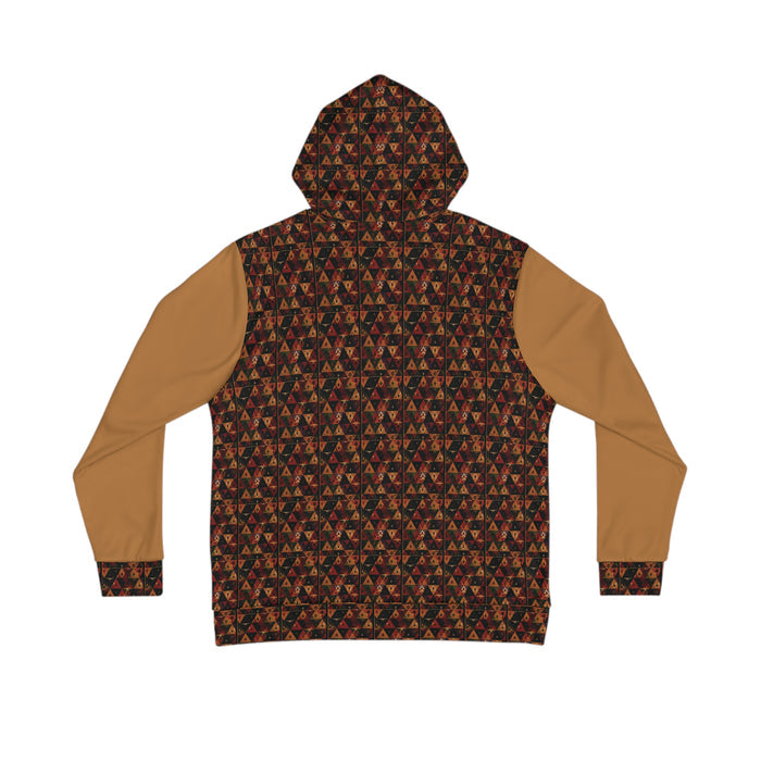 Andes Mountain Ancestorial Inspired Tribal Print Combined with Tigre Biblical Cross Design Hoodie
