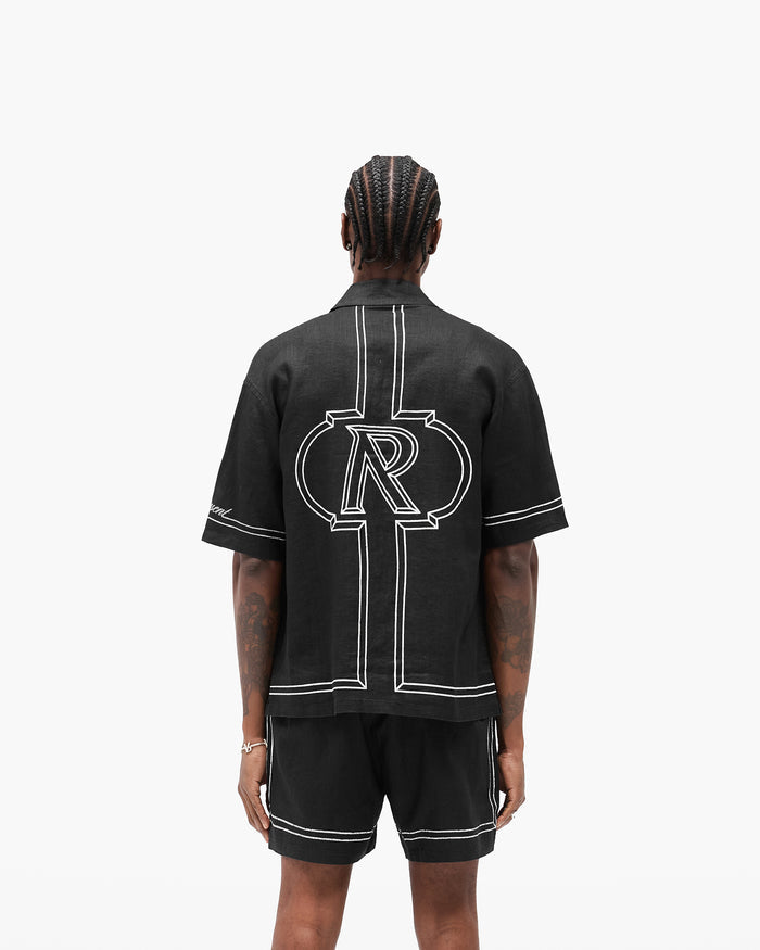 Border Shirt - Jet Black