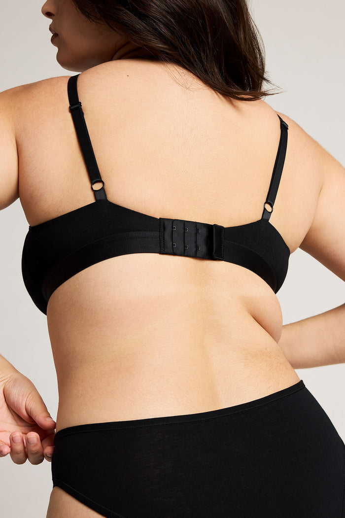 Cloud Cotton Nursing Bra in Black