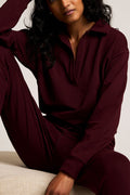 Club Pullover in Garnet