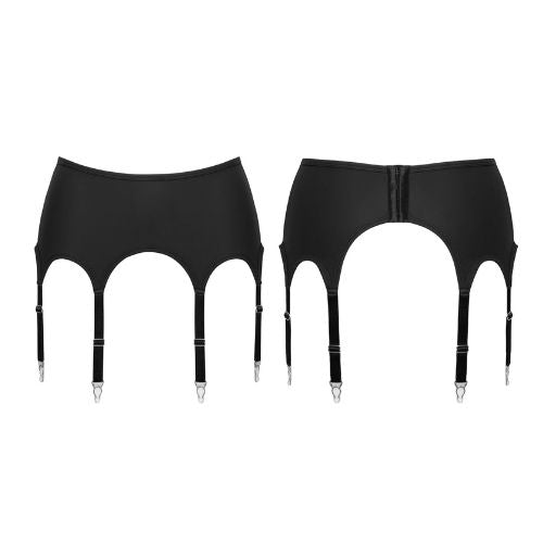 Cottelli Collection 8 Strap Suspender Belt Black from Nice 'n' Naughty
