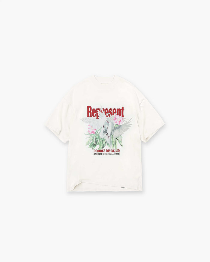 Double Distilled T-Shirt | Flat White T-Shirts SS23 | Represent Clo