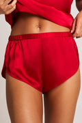 Eclipse Silk Mini Short in Cerise