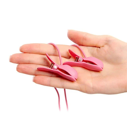 Elektra plus E-stim vibrating nipple clamps