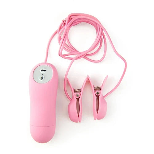 Elektra plus E-stim vibrating nipple clamps