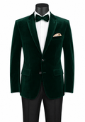 Emerald Regular Fit Velvet Blazer-Orsini Collection - Upscale Men's Fashion