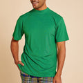 Emerald Ribbed Regular Fit Crew Neck T-Shirt - Upscale Men's Fashion