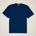Estate Blue Ribbed Regular Fit Crew Neck T-Shirt - Upscale Men's Fashion
