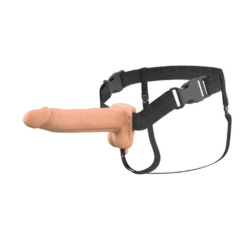 Fantasy X-Tensions Elite Vibrating Silicone Hollow Strap-On Dual Density from Nice 'n' Naughty