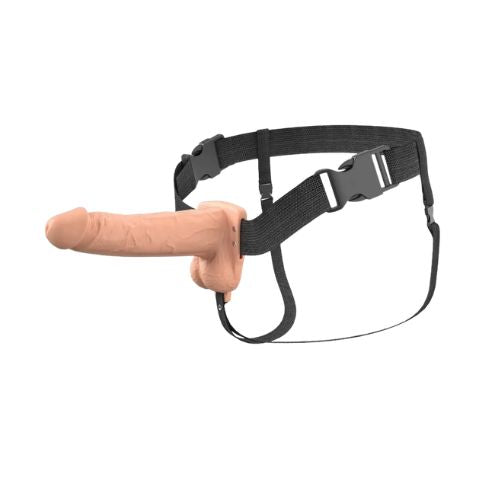 Fantasy X-Tensions Elite Vibrating Silicone Hollow Strap-On Dual Density from Nice 'n' Naughty