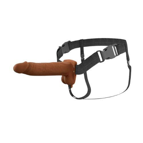 Fantasy X-Tensions Elite Vibrating Silicone Hollow Strap-On Dual Density from Nice 'n' Naughty