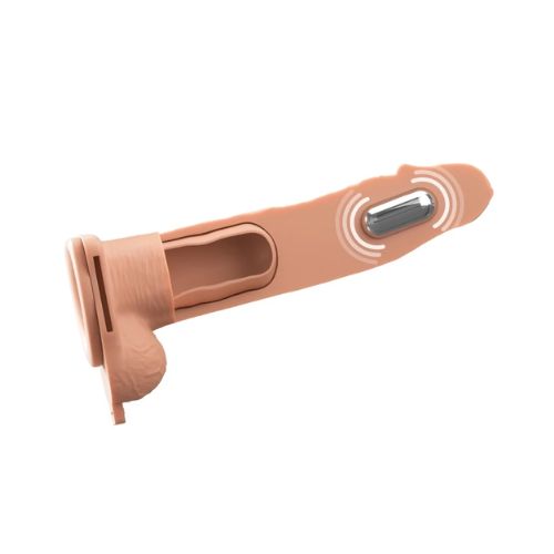 Fantasy X-Tensions Elite Vibrating Silicone Hollow Strap-On Dual Density from Nice 'n' Naughty