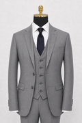 Men's Light Gray modern fit Ferera suit vest