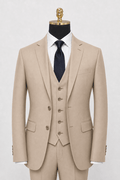 Men's Tan modern fit Ferera suit jacket