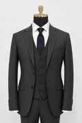 Men's Dark Gray slim fit Ferera suit jacket