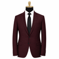 Ferera Collection Men's Burgundy Modern Fit Suit Jacket - Upscale Men's Fashion