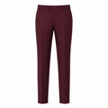 Ferera Collection Men's Burgundy Slim Fit Suit Pants - Upscale Men's Fashion