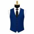 Ferera Collection Men's French Blue Modern Fit Suit Vest - Upscale Men's Fashion