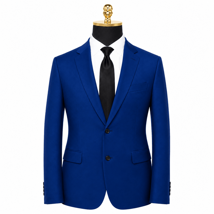 Ferera Collection Men's French Blue Slim Fit Suit Jacket - Upscale Men's Fashion