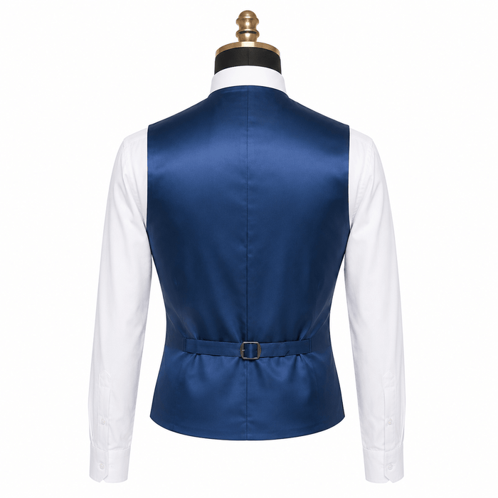 Ferera Collection Men's French Blue Slim Fit Suit Vest - Upscale Men's Fashion