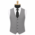Ferera Collection Men's Light Gray Modern Fit Suit Vest - Upscale Men's Fashion