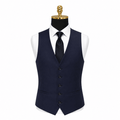 Ferera Collection Men's Navy Modern Fit Suit Vest - Upscale Men's Fashion