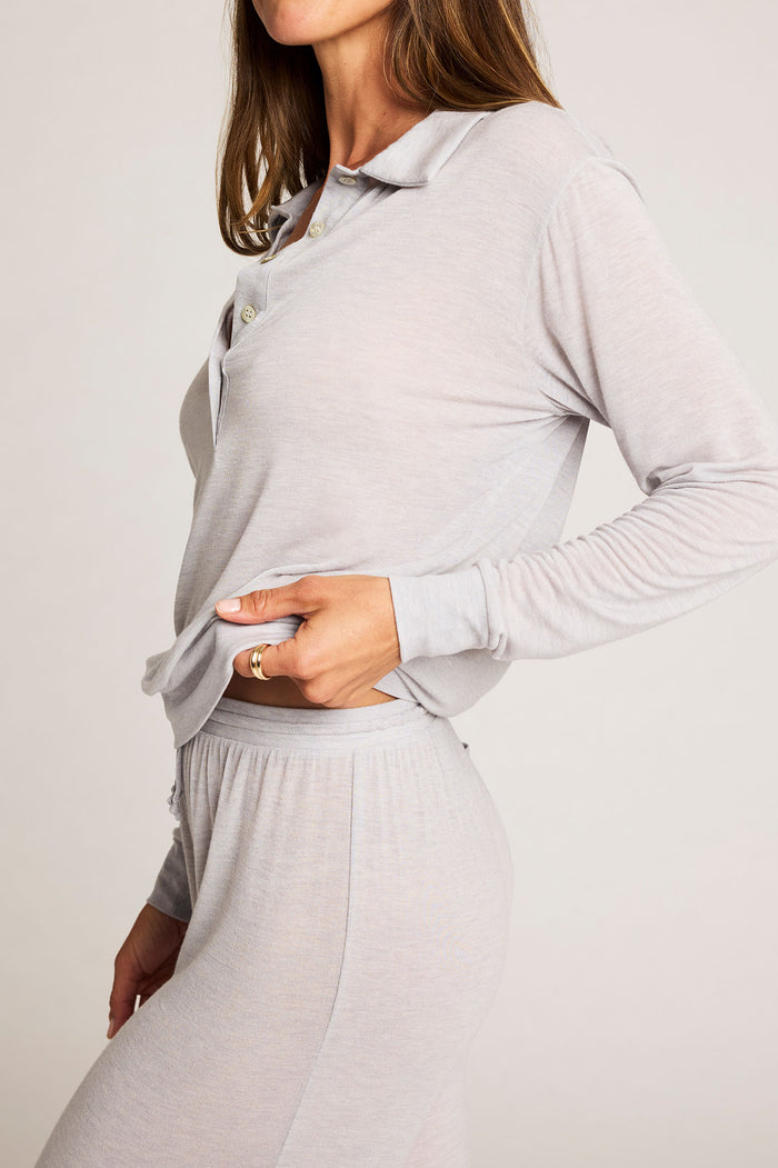 Fino Polo in Heather Grey