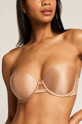 Glacé Strapless Bra in Buff front