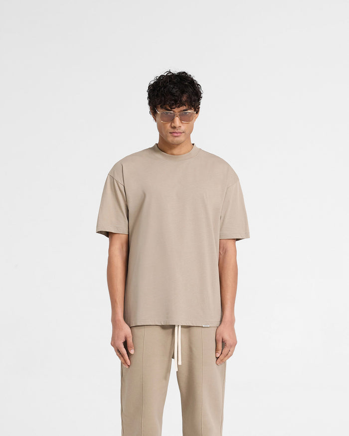 Initial Oversized T-Shirt - Dune