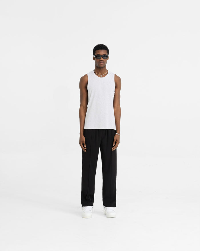 Initial Rib Vest - Ice Grey Marl