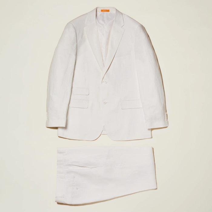 Inserch White Linen 2 PC Suit - Upscale Men's Fashion