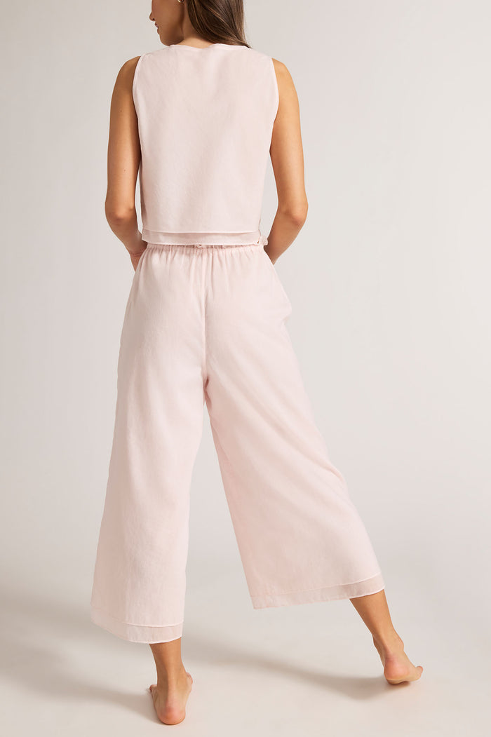 Island Cropped Pant in Shell