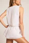 Island Short in White back