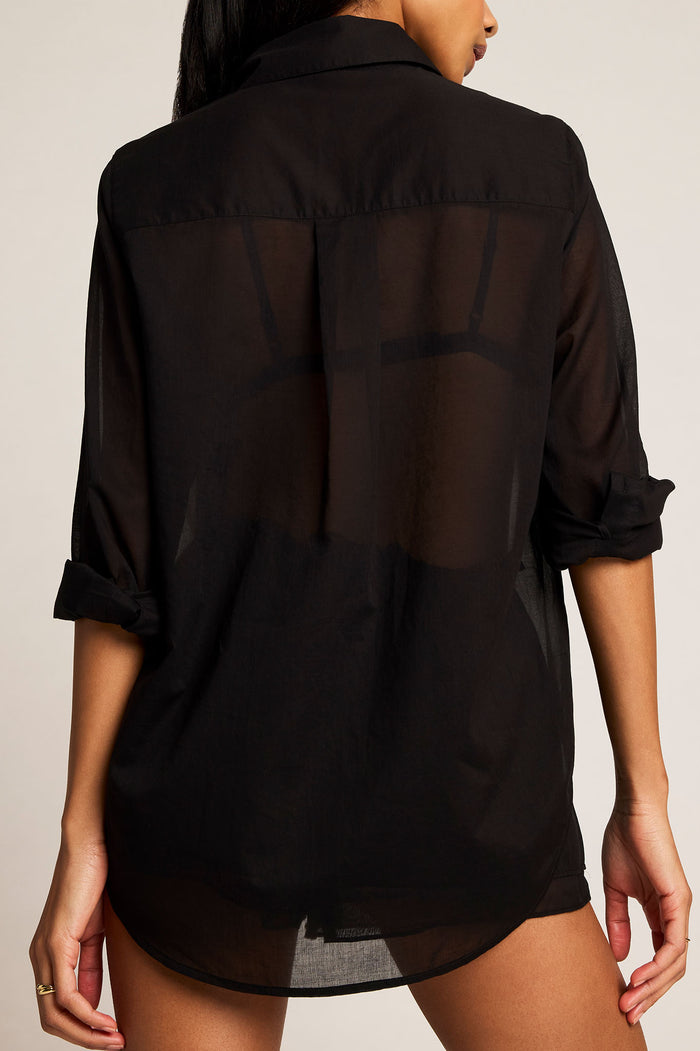 Island Shirt in Black back
