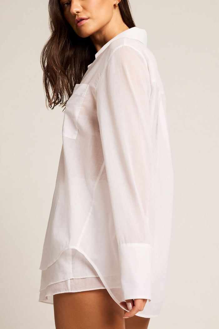 Island Shirt in White side