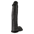 King Cock Dildo with Balls 15" Black from Nice 'n' Naughty