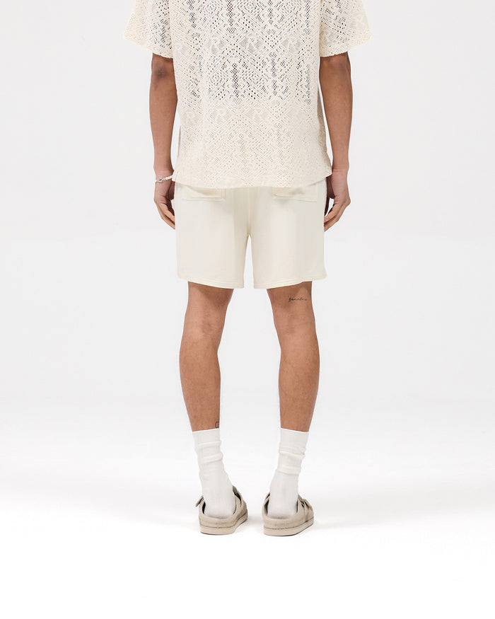 Knitted Panel Short - Antique White