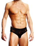 Prowler Lace Open Back Brief Black from Nice 'n' Naughty