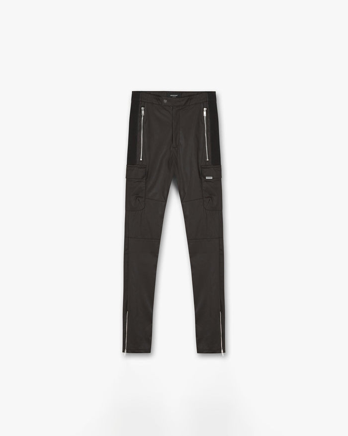 Leather Military Pant - Brown