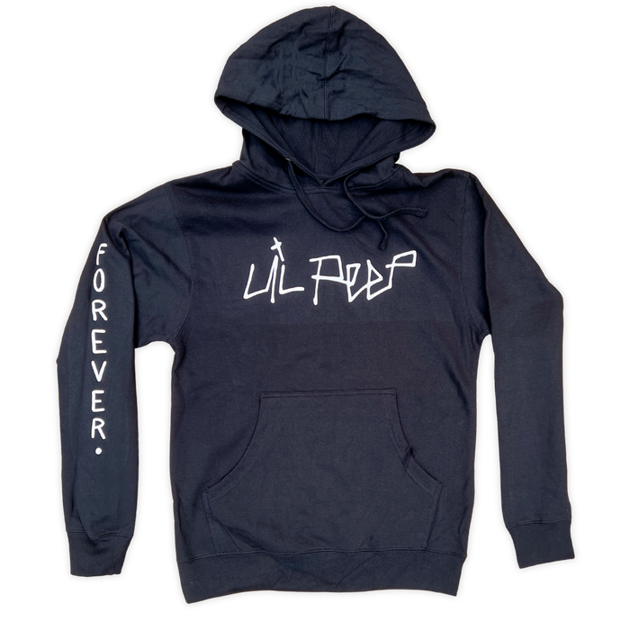 Lil Peep Logo Hoodie - Black (Puff Print)