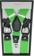 Lime Convertible Suspender Clip & Button - Upscale Men's Fashion
